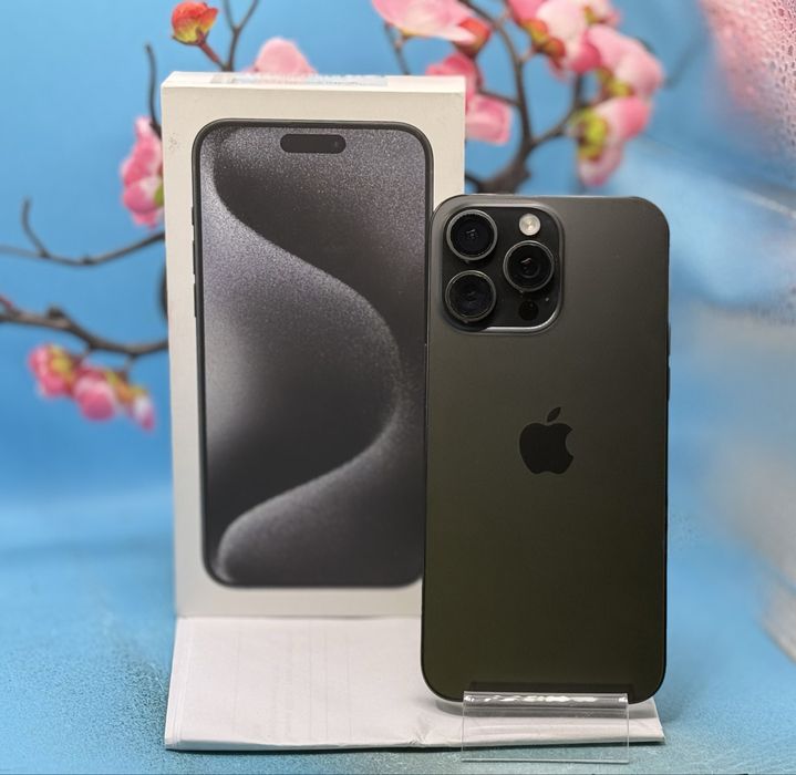 ГАРАНЦИОНЕН!!! Apple iPhone 15 Pro Max, 256GB, 5G, Black Titanium