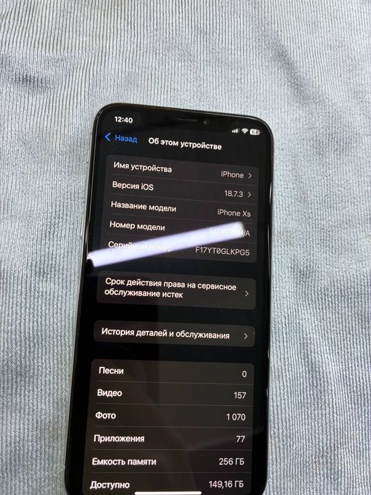 Iphone Xs 256gb face id ishlidi