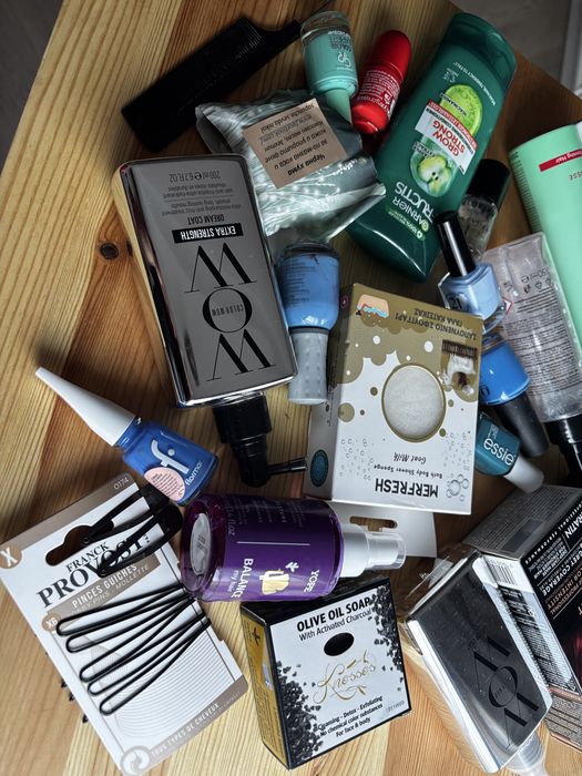 Лот козметика Essie, Orly, WOW, Avene, Taft, syoss, Garnier