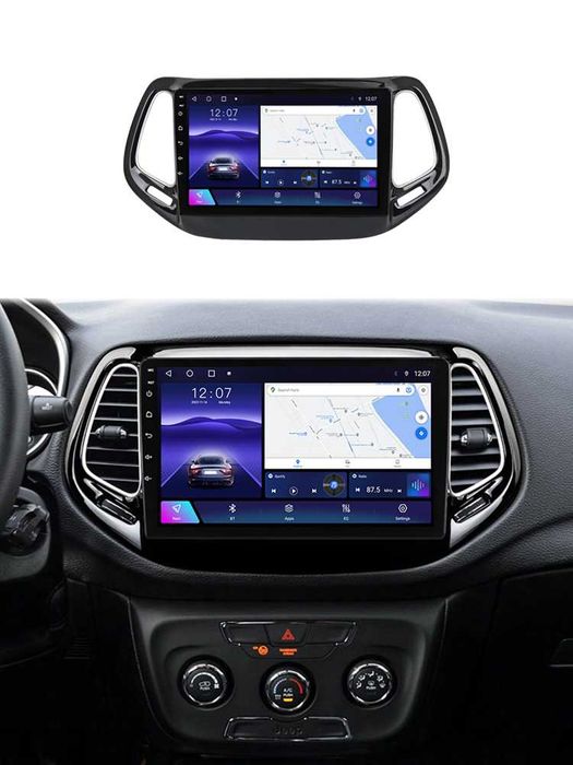 Navigatie Android 14 JEEP COMPASS 2016-2018 1/8 Gb Waze CarPlay CAMERA