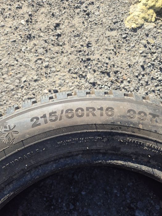 Продам шины,215/60/16 состояние отличное