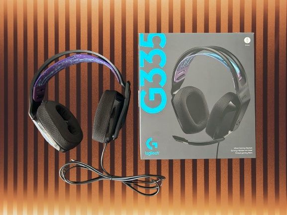 Слушалки Logitech G335 като нови, черни