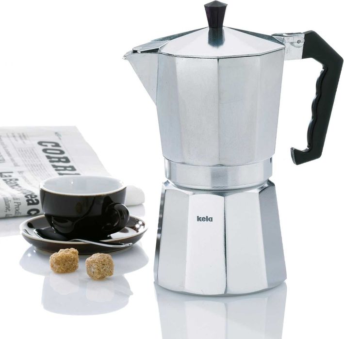 Кафеварка Kela Italia, 150 мл, алуминий, сребриста, 8 x 8 x 13 см