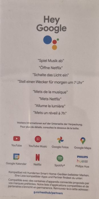 Google Nest Hub (Generația 2) - Ecran Smart 7" - Nou / Sigilat