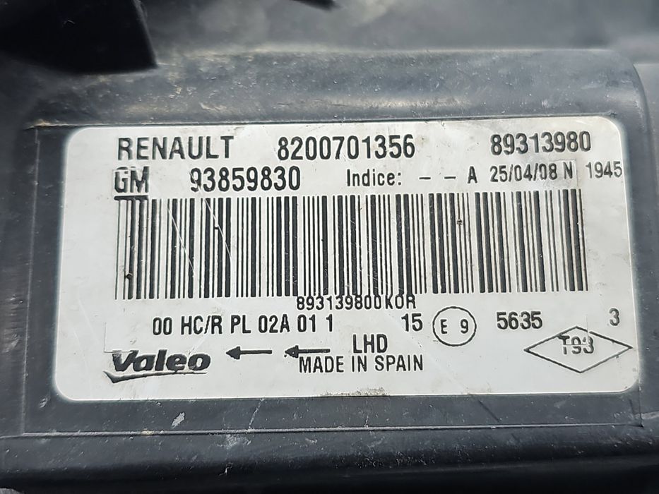 Far dreapta Renault Trafic 2 [Fabr 2001-2012] AF vehicul cu utilizare