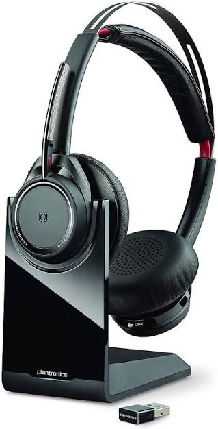 Безжични слушалки Plantronics - Voyager Focus UC USB-C, ANC, черни