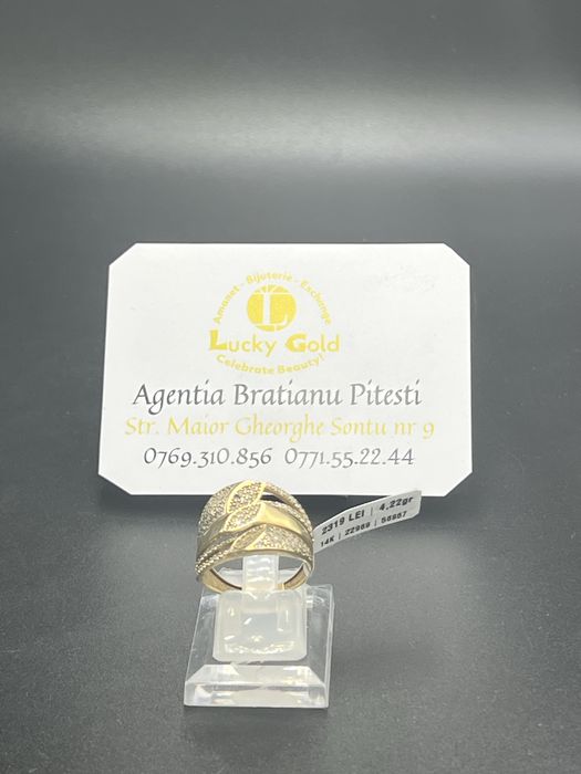 Inel aur 14k 4.22 gr marimea 18 cod 22969