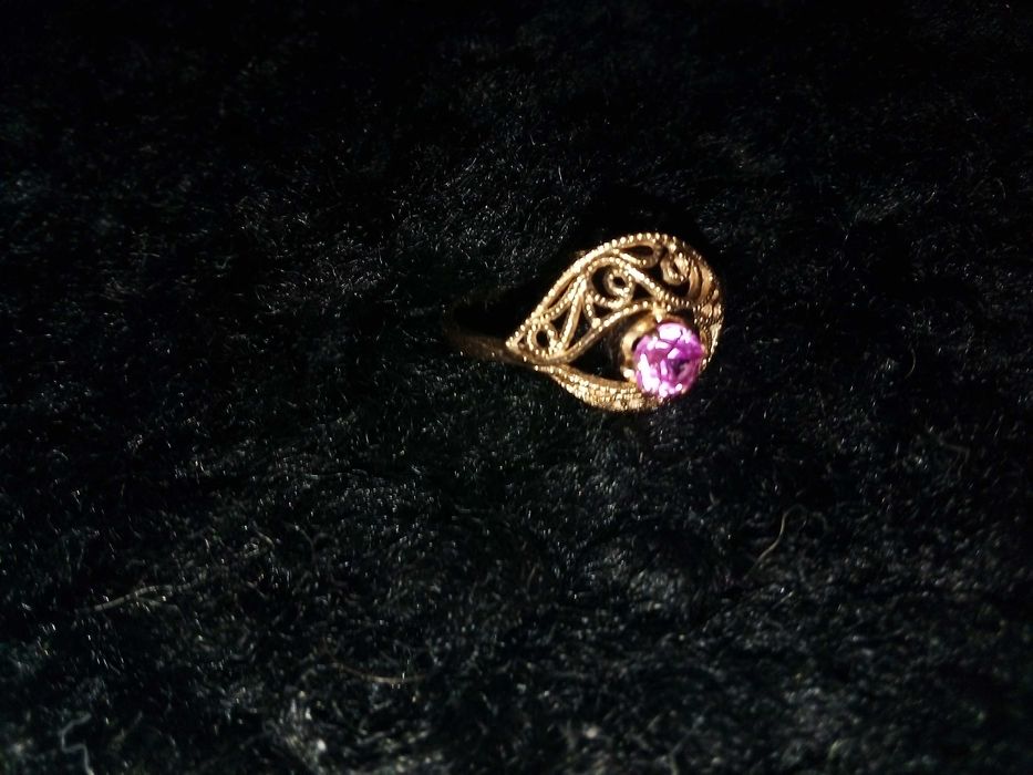 Разкошен златен пръстен СССР филигран /583,