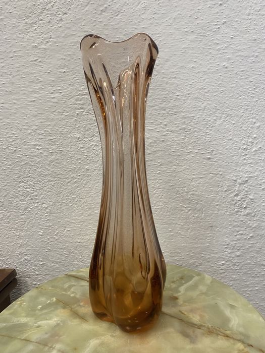 Италианска ваза от топено стъкло