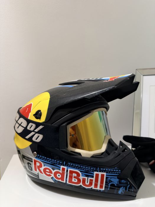 Casca moto redbull cu masnusi