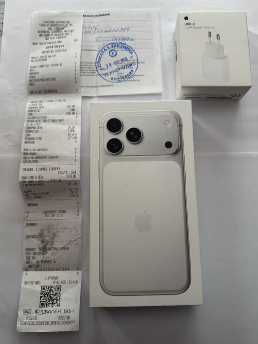IPHONE 17 PRO MAX НЕРАЗОПАКОВАН чисто нов гаранция закупен технополис