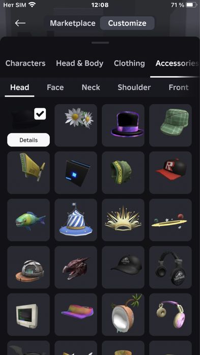 Продаю аккаунт в роблокс