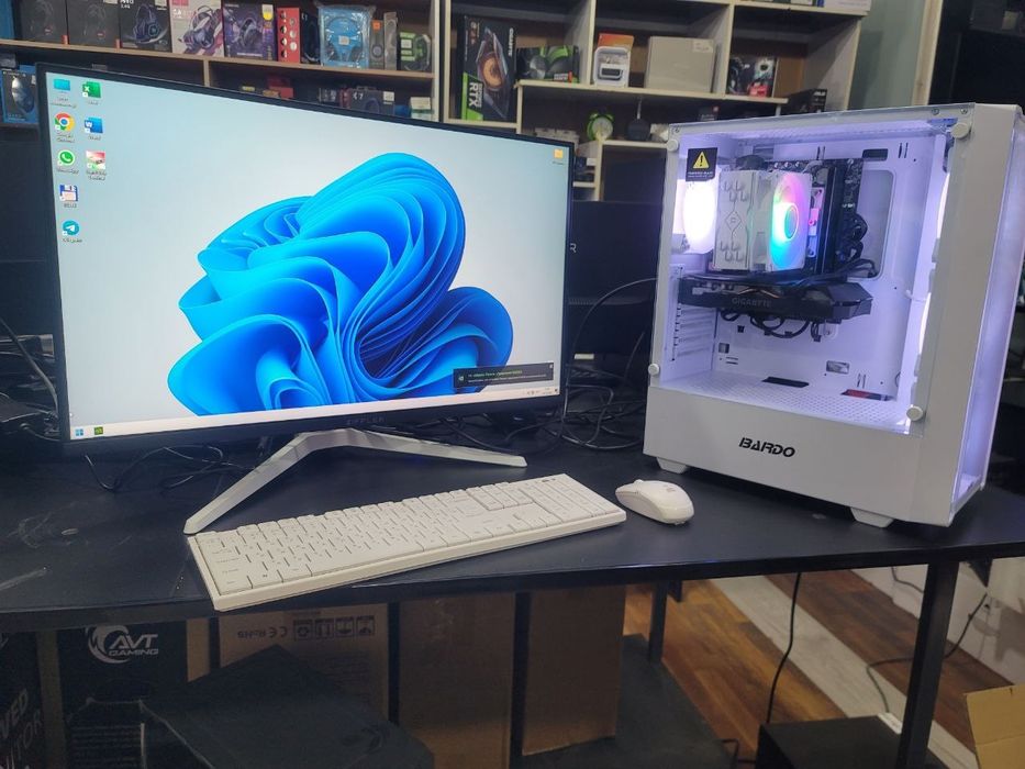 27 Dyum Monitor i5 12400F RTX 2060 16 gb Operativka 1 TB HDD RGB Case