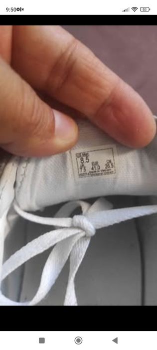 Ванс кецове, бели, естествена кожа 41 номер Vans real leather EU 41