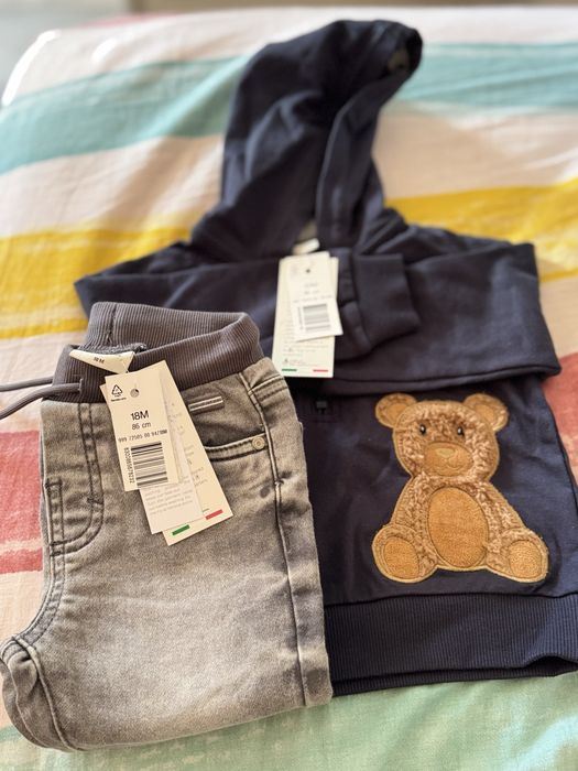 Комплект дънки и блуза за момче