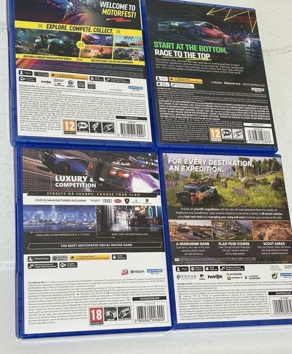 Pachet 4 Jocuri PS5 – Curse & Off-Road (Stare Impecabilă)