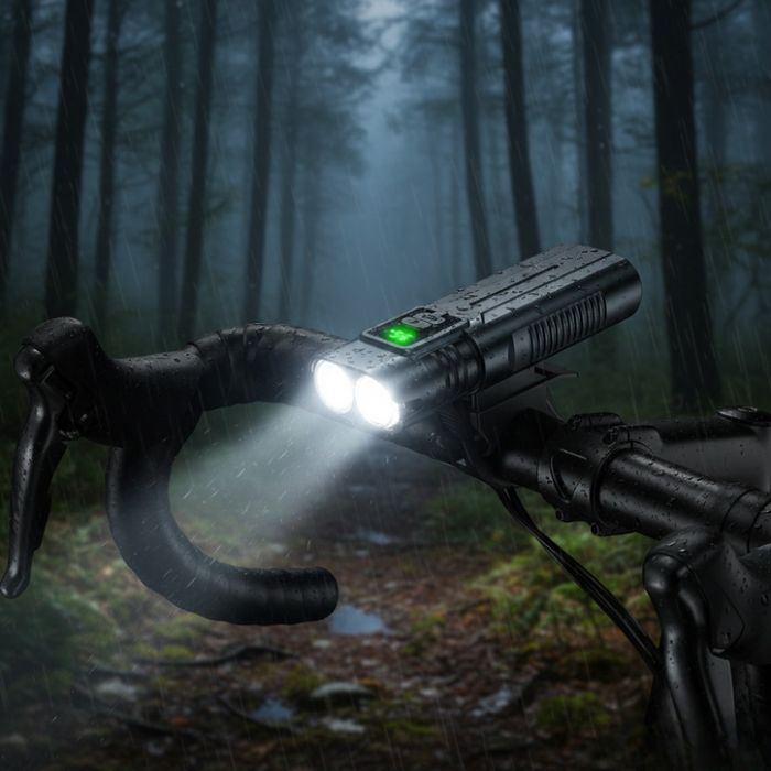 Мощен Led фар за велосипед и фенер 2в1 BL-SM-220 - сигурно и мощно кар