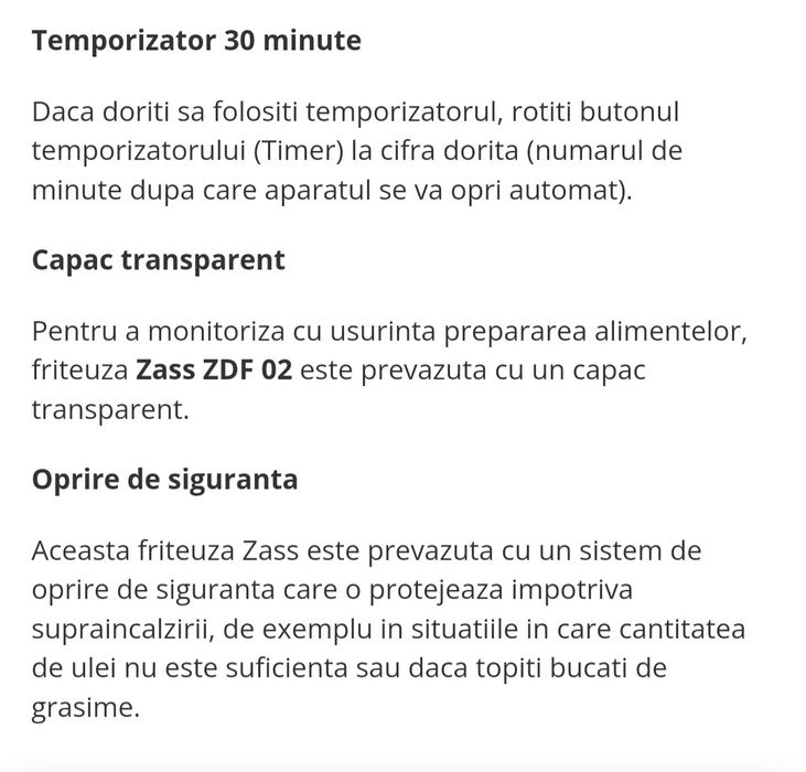 Friteuza electrica pe ulei 3.5L