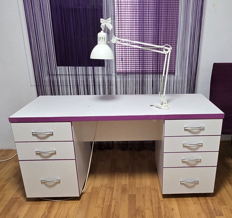 Birou mare 150x60 cu 7 sertare