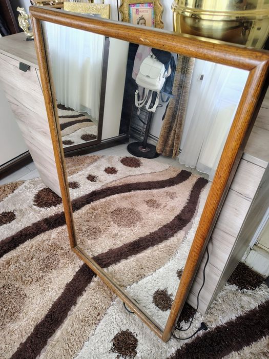 Oglinda veche ramă lemn