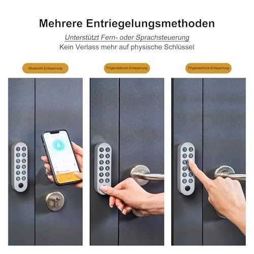 Smart ключалка Lockin G30 пръстов отпечатък Bluetooth парола глас