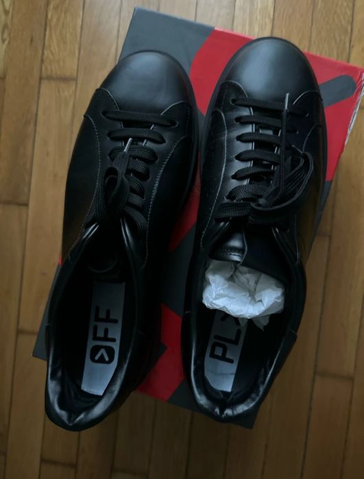 Teniși din piele full-black(150€) OFF PLAY – Made in Italy