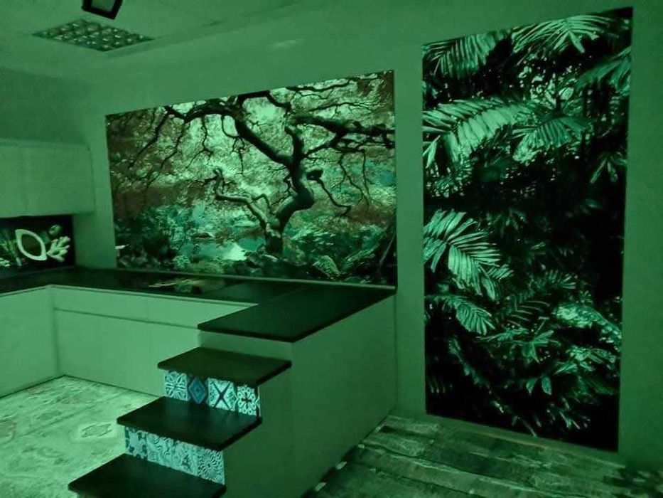 Placari podele si pereti cu imagini 3D Luminescente