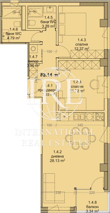 Продава се Тристаен апартамент в Варна, Трошево - 106 кв.м за 1746 €/кв.м - Снимка #1