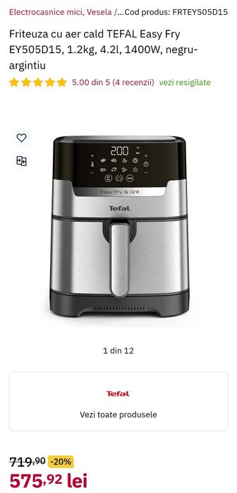 Airfryer Tefal EY505D15