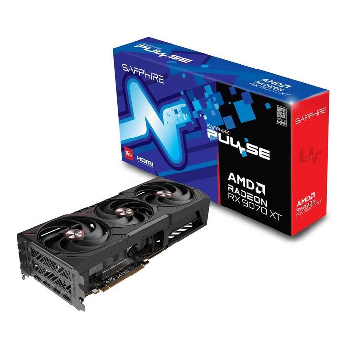 ; Видеокарта SAPPHIRE Pulse AMD RADEON RX9070XT 16Gb black