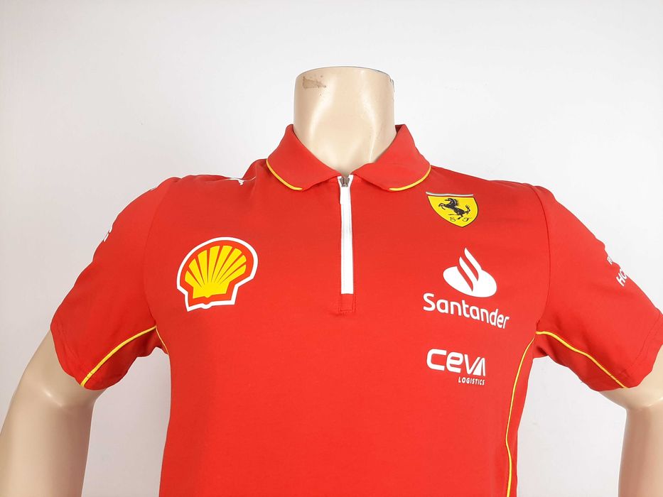 Puma Scuderia Ferrari F1 Team - Оригинална мъжка тениска с яка