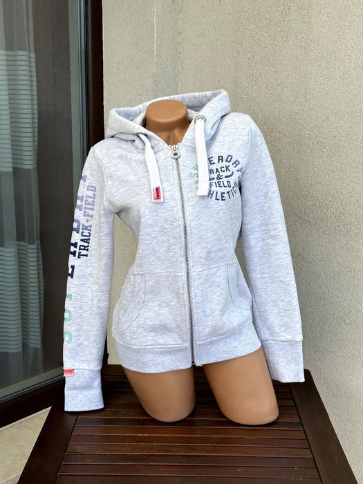 Дамско горнище / суичър SUPERDRY (Track & Field) - размер S, Отлично състояние