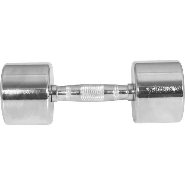 Set de 2 Gantere cromate cu greutate fixa 18 KG - 2 x 9 KG