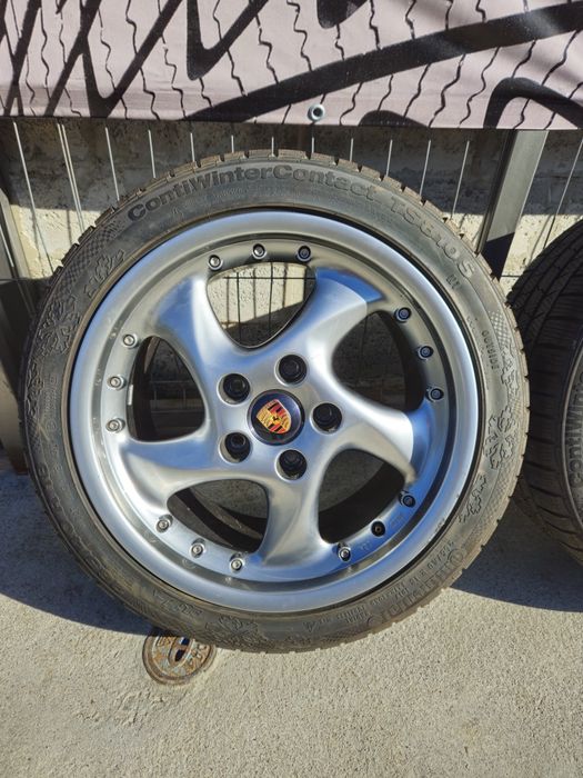 Джанти eMotion Wheels 18цола 5х130  8j et52 на 10j et60 Porsche
