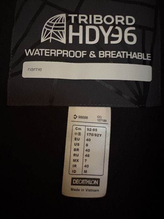 Спортно ветроходно яке. Водоустойчиво.Цвят графит/розов електрик