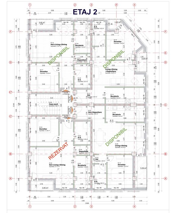Apartament 2 camere - bloc nou - 58mp - zona Cartier
