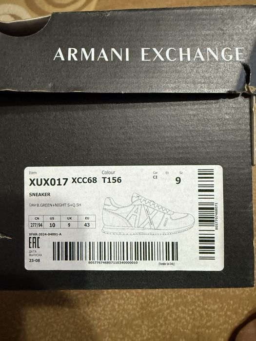 Чисто Нови Маратонки Armani Exchange №43 Оригинални (С Кутия)