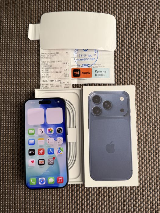 НОВ! *ЛИЗИНГ* iPhone 17 Pro 256Gb Deep Blue 24М ГАРАНЦИЯ