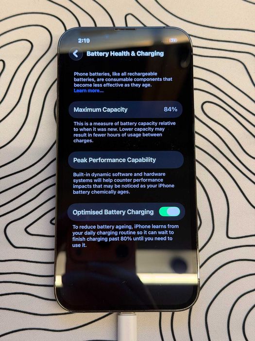 Apple iPhone 13 Pro 84% Battery 128 GB Graphite Black