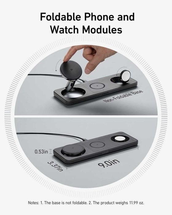 Anker 3in1 — Беспроводная 15W Быстрая Зарядная Станция. Есть доставка