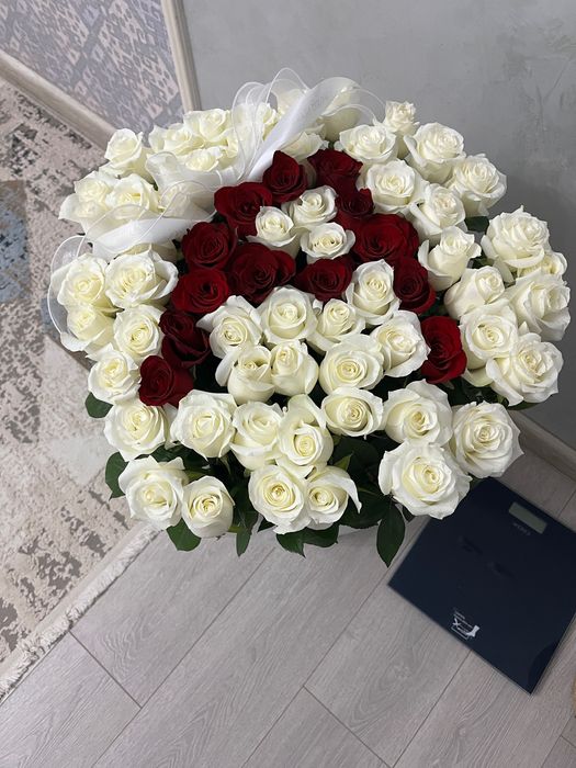 Роза букет свежие