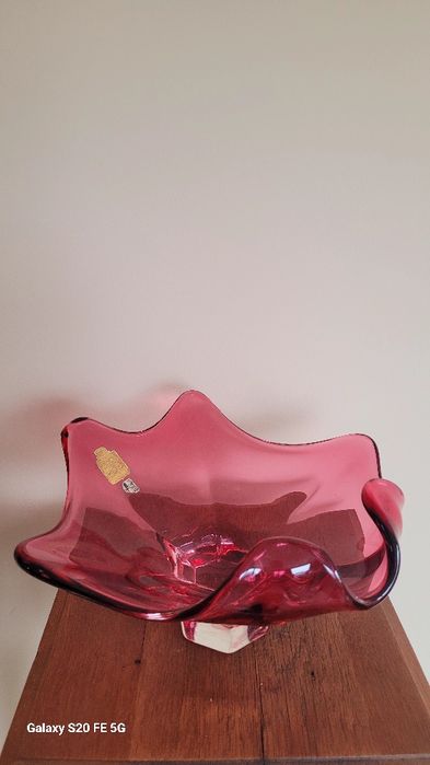 Декоративна кристална купа, бонбониера, фруктйера  Murano Италия