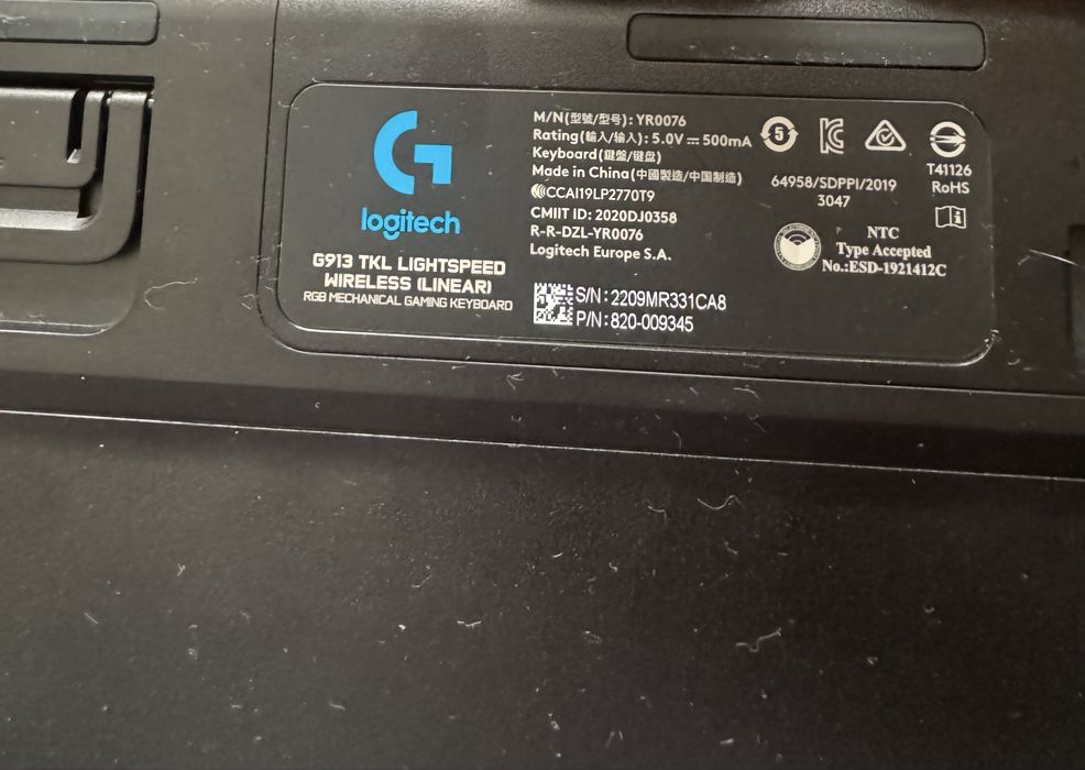 Клавиатура Logitech G913 TKL