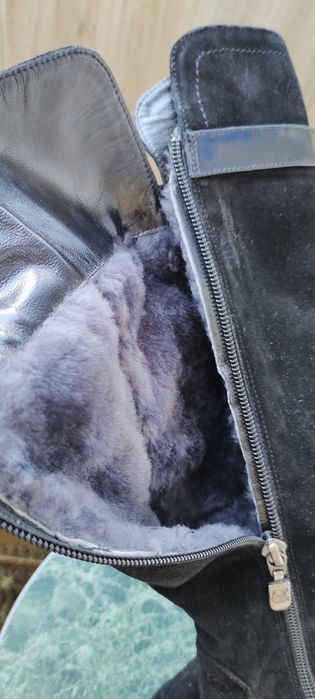 Замшевые сапоги 36 размер