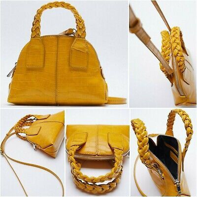 Дамска чанта Zara цвят горчица