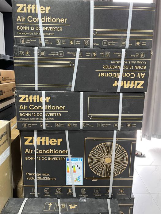 Кондиционер Ziffler 12” DC Inverter, Low voltage, Turbo mode, A++