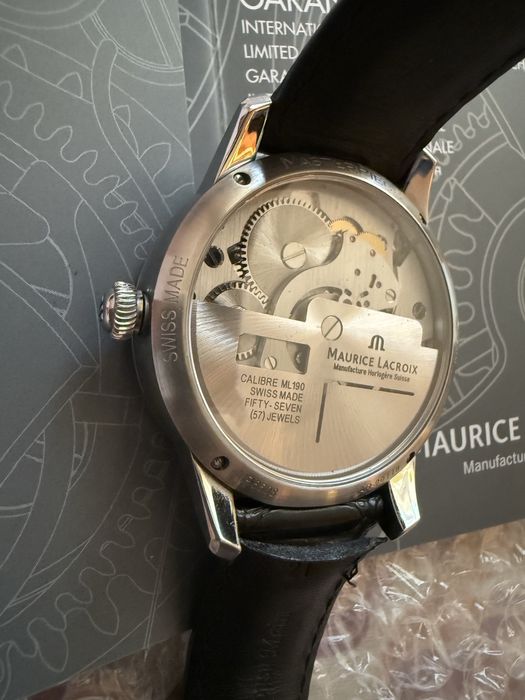 Maurice Lacroix Masterpiece Retrograde с кутия и документи