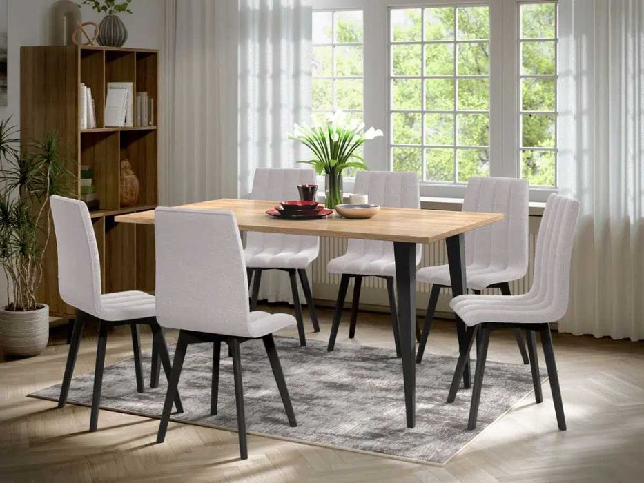 Scaun Karma Tapitat Gri Deschis - Transport in 4-10 zile