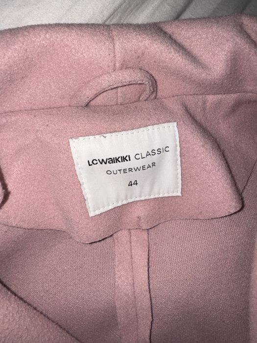 Елегантно дамско палто LC Waikiki с колан – Цвят Пепел от рози