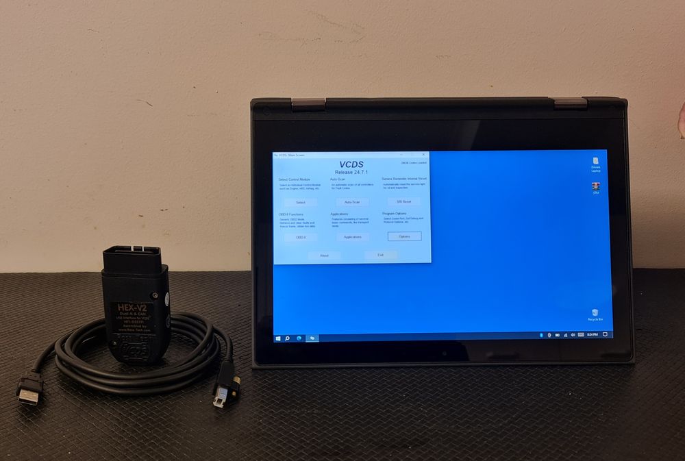Kit diagnoza auto VCDS 24.5 ro-en + laptop / tableta cu touchscreen